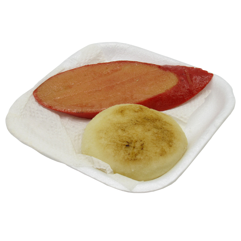salchichon-con-arepa-broma