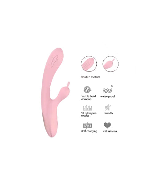 Vibrador Conejo Classic Touch  LL-B2003樱花粉-31