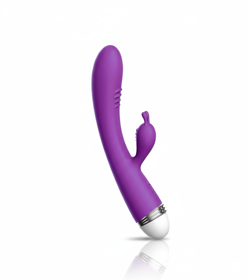 Vibrador Dual Curvado para Punto G y Clítoris - Modelo LL-B1904-B