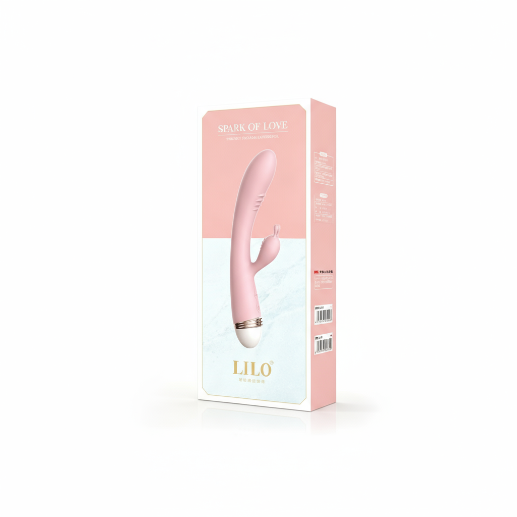 Vibrador Dual Curvado para Punto G y Clítoris - Modelo LL-B1904-B - Imagen 2